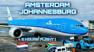 Trip Report  KLM  Amsterdam 🇳🇱 to Johannesburg 🇿🇦  Boeing 777300ER [upl. by Rugen]