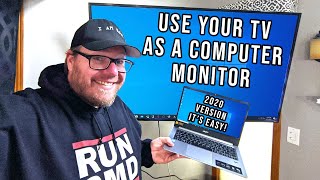 How to Use Your TV as a Computer Monitor  Updated 2020 [upl. by Froh17]