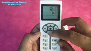 Chigo Aircon Remote Control ZCTL09 အသုံးပြုနည်း။ [upl. by Berni]