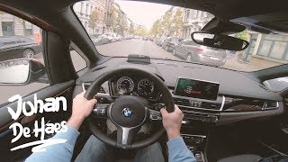 BMW 218i Active Tourer 140 hp POV Test Drive [upl. by Hulbard]