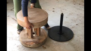 Structure of a pottery kick wheel [upl. by Dannica]