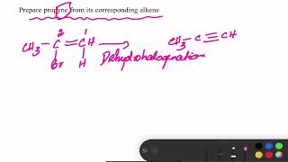Prepare propyne from the corresponding alkene 11th  Hydrocarbons Chemistry in Tamil [upl. by Aon490]