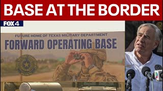 RAW Gov Abbott announces military base at border  Full News Conference [upl. by Dacy]