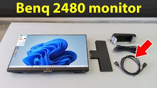 Monitor Benq GW2480 24” – Unboxing visão geral e tudo o que vem incluído na caixa [upl. by Zohar]