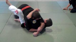 Self Defense techniques ground fighting side guard escape to full guard choke [upl. by Milty]