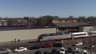 Railfanning St Patricks Parade Trains in Belmar 3324 [upl. by Rooney]