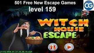 Walkthrough 501 Free New Escape Games level 159  Witch house escape  Complete Game [upl. by Neville]