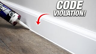 Should You Caulk Your Baseboards To Your Floor Pros And Cons DIYers Great Controversy [upl. by Aietal]