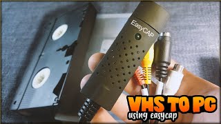 VHS To PC Convert  EasyCap 20 Capture cardusbtv007  How to transfer VHS Tapes to computer [upl. by Creamer113]