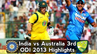 India vs Australia 3rd ODI 2013 at Mohali [upl. by Ursa392]