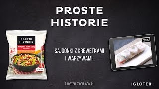 Sajgonki z krewetkami i warzywami Warzywa na patelnię orientalne PROSTE HISTORIE [upl. by Mcnully]