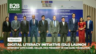 Digital Literacy Initiative Launches in Cambodia  Daniel Keller  Dariu Foundation  Interview [upl. by Ladnar]