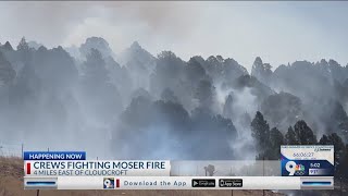 Wildfire near Cloudcroft not contained 145 acres wide [upl. by Tara900]