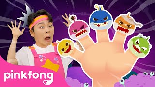 Zombie Shark Finger Family  Finger Family Song  Spooky Baby Sharks Everywhere  Pinkfong Official [upl. by Lalla508]