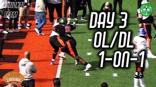 2024 Senior Bowl Coverage Day 3  OLvsDL  National Team 1 on 1 [upl. by Am]