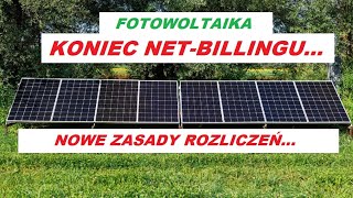 Fotowoltaika zmiana systemu rozliczeń w netbillingu [upl. by Lidda]