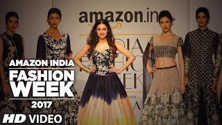 Divya Khosla Kumar Ramp Walk  Amazon Fashion Week 2017 [upl. by Alper647]