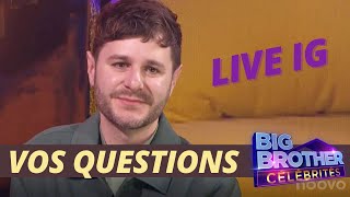 Je réponds à vos questions sur Big Brother Célébrités REPOST LIVE IG [upl. by Yelram]