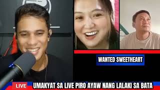 Babae kinakabahan habang nakikipag usap sa tiktok host at lalaking umakyat piro ayaw sa batang babae [upl. by Standush]