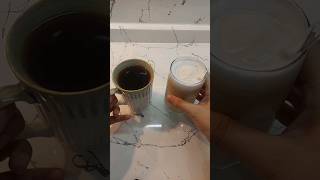 Evde kahve makinesiz latte ve americano yapımı sondaki kaza🥲 coffee latte shorts youtubechamps [upl. by Lletnwahs652]