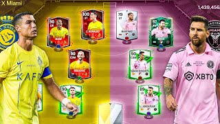 Al Nassr X Inter Miami  Best Special X Squad Builder Messi X Ronaldo FC Mobile [upl. by Guidotti]