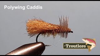 Poly Wing Caddis Dry Fly Pattern  Troutlore Fly Tyng [upl. by Fisoi813]