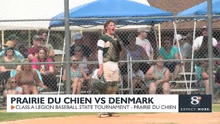 Legion Baseball Prairie du Chien vs Denmark [upl. by Kilbride]