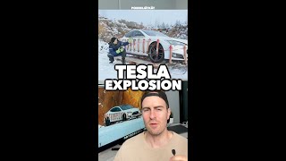 Tesla Model S owner blows up his car [upl. by Sadinoel364]