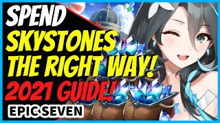 Epic Seven Using Skystones the Right Way NewReturning Player Guide✅ [upl. by Latty18]