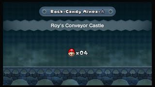 New Super Mario Bros U Deluxe RockCandy MinesRoys Conveyor Castle [upl. by Manoop485]