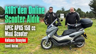 APEC APX5 150 cc Maxi Scooter Kullanıcı Deneyimi  Ecevit Bıktım [upl. by Lanam]