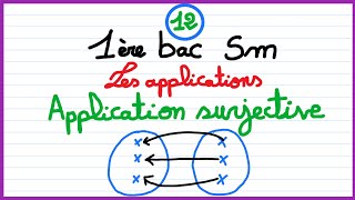 1er bac sm  les applications 12  Application surjective [upl. by Narayan]