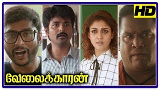 Velaikkaran Mass scene  Sivakarthikeyan mimics like Robo Shankar  Velaikkaran Super Market scene [upl. by Ahl]