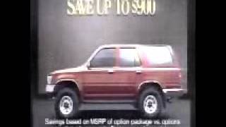 1991 Toyota Commercial Something Better [upl. by Yhtommit]