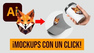 Crear mockups en Adobe Illustrator con un click [upl. by Doerrer]