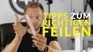 GelNägel und AcrylNägel  Tipps zum richtigen feilen  Tutorial [upl. by Tallula16]