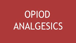 Pharmacology Of Opioid Analgesics by Dr Shikha Parmar [upl. by Bledsoe]