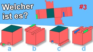 3DAbwicklungen von Körpern Teil 3 Faltvorlagen  räumliches Vorstellungsvermögen trainieren [upl. by Faunie]