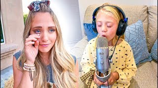 Everleigh Records Emotional Song For Her Mom Leaving Her In Tears [upl. by Rosemary]