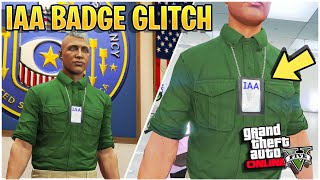 GTA 5 IAA Badge Glitch How To Get IAA Badge EASY Clothing Glitches in GTA Online [upl. by Elolcin]