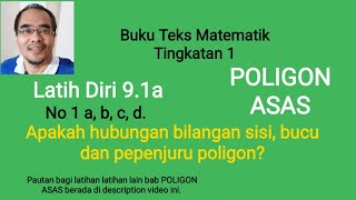 Bagaimana anda mendapatkan bilangan sisi bucu dan pepenjuru suatu poligon [upl. by Leavy]