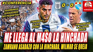 ZAMBRANO 3XPLOT4 conta la HINCHADA de ALIANZA que lo PIFEA y WILMAR ASADAZO por PERJUDICAR a ADT [upl. by Ahsimik422]