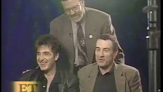 Pacino  De Niro 1995 Interview [upl. by Gerdy]