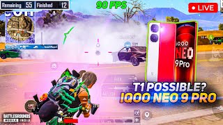 BGMI LIVE IQOO NEO 9 PRO PERFORMANCE TEST 💥  SMOOTH  90FPS PUBG  BGMI TEST 2024⚡iqooneo9pro [upl. by Graner]