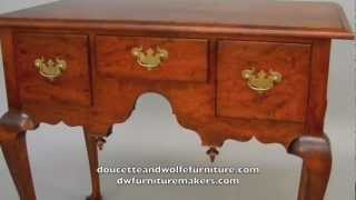 Lowboy Dressing Table handmade by Doucette and Wolfe Furniture Makers [upl. by Inirt]