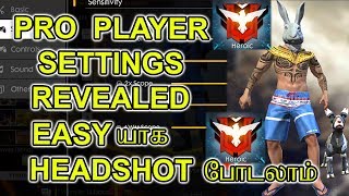 Free fire pro player controls and sensitivity settings tricks tamil [upl. by Simmons962]