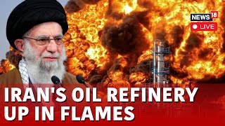 Iranian Oil Refinery In Flames  Israel Vs Iran War Live  Khuzestan Live  Netanyahu News18  N18G [upl. by Doak]