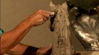 How to Make a Horse Head Sculpture  Sculpting Details of a Horse Mane Part 2 [upl. by Meesaw478]