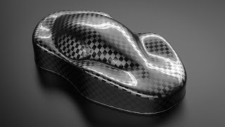 KeyShot Material Study Procedural Clear Coated Carbon Fiber [upl. by Gnak474]