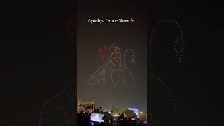 Ayodhya Drone Show 🪔🚩droneshow ayodhya diwali worldrecord ayodhywale trendingreels [upl. by Yetah]